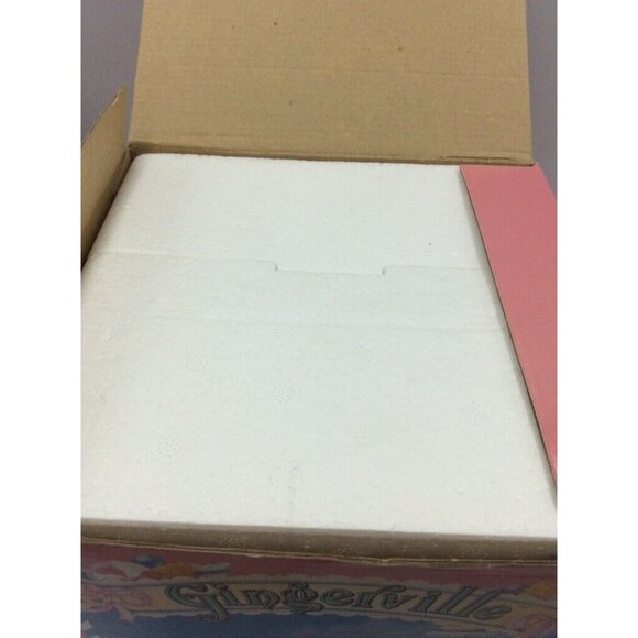 Vintage Gingerville Porcelain Light Up House Easter Village Garden Bench New - Picture 6 of 6